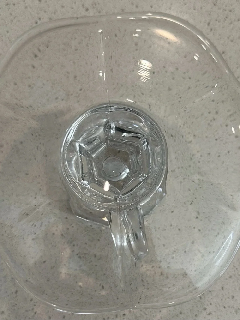 Clear Glass Floral Edge Candle Holders - Set of 2